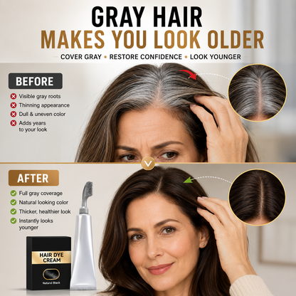 ⏳🔥 LIMITED-TIME DEAL! Instant Gray Coverage Hair Dye Comb – No-Mix, Mess-Free Root Touch-Up for Men & Women ✨