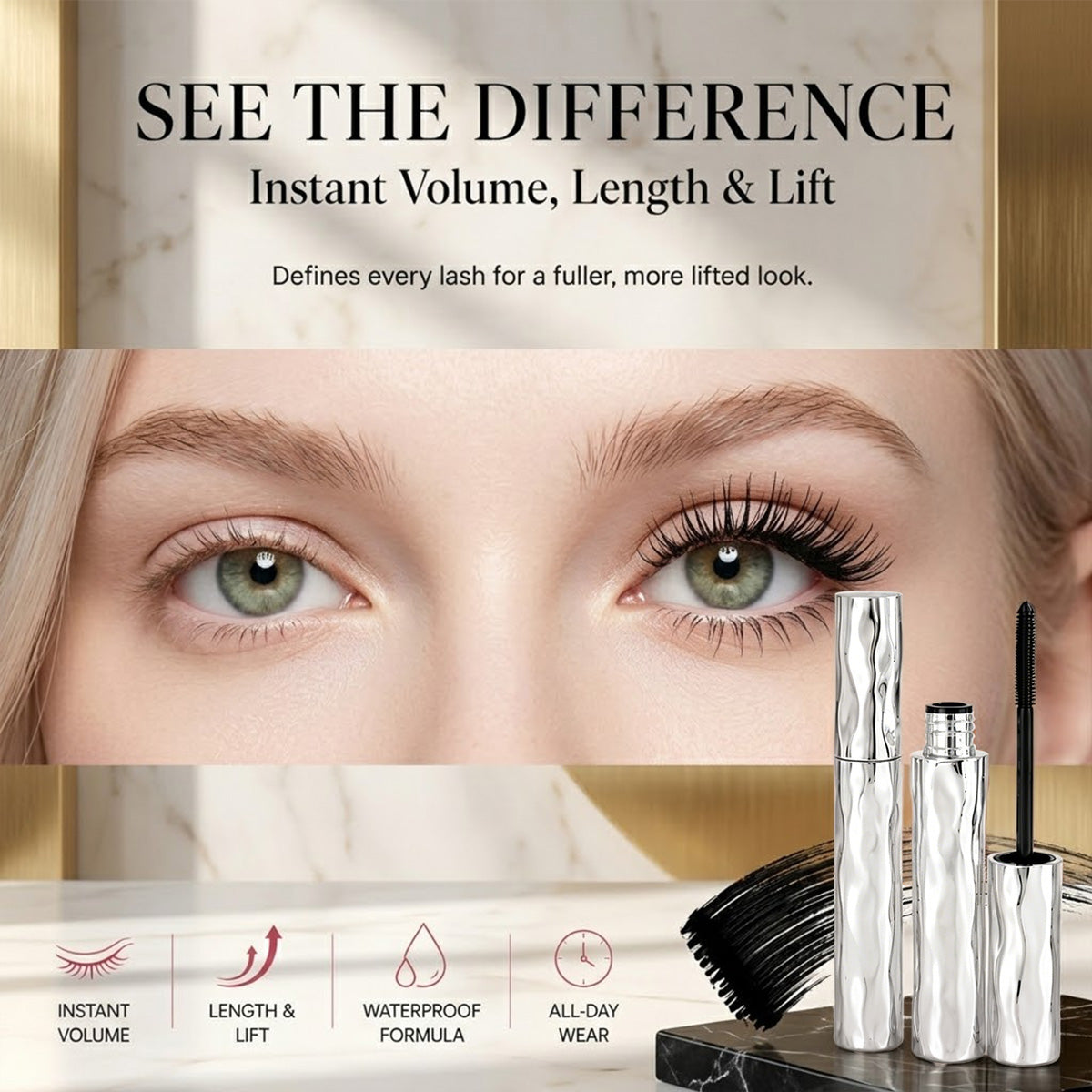 Water-Resistant Curling & Lengthening Mascara