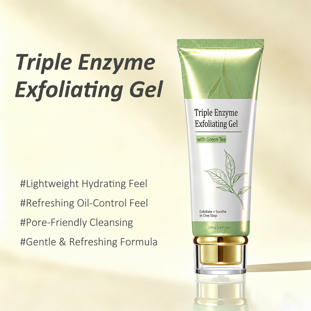 Last Day-Buy 1 Get 1 Free🔥Triple Enzyme Green Tea Exfoliating Aqua Peeling Gel