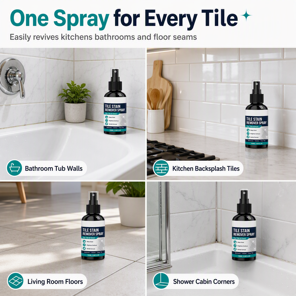 🎃BUY 3 GET 3 FREE Today!!🔥Grout Stain & Mold Remover Spray